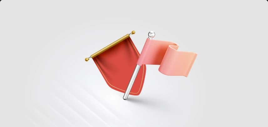 Les modèles de continuation. Les drapeaux et fanions